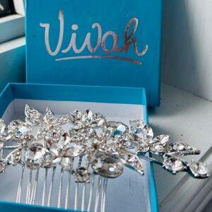 Vivah Bridal Crystal Hair Comb